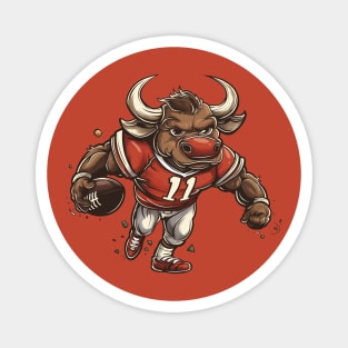 Bulls American Football Magnet